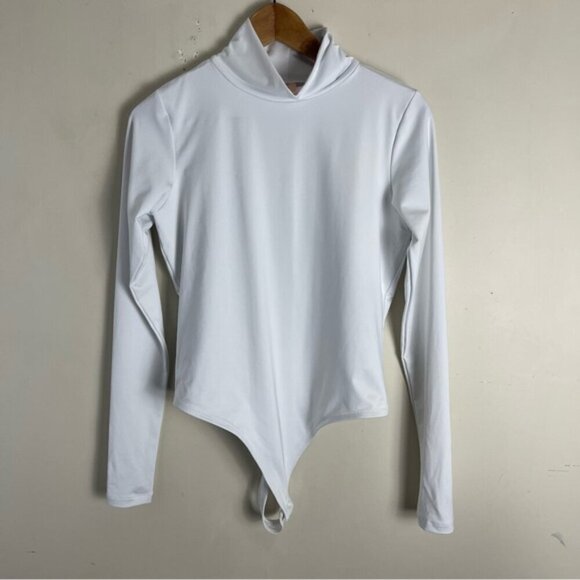 Smash + Tess Turtleneck Long Sleeve Bodysuit White Size Small - Picture 3 of 11